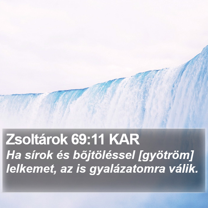 Zsoltárok 69:11 KAR Bible Study