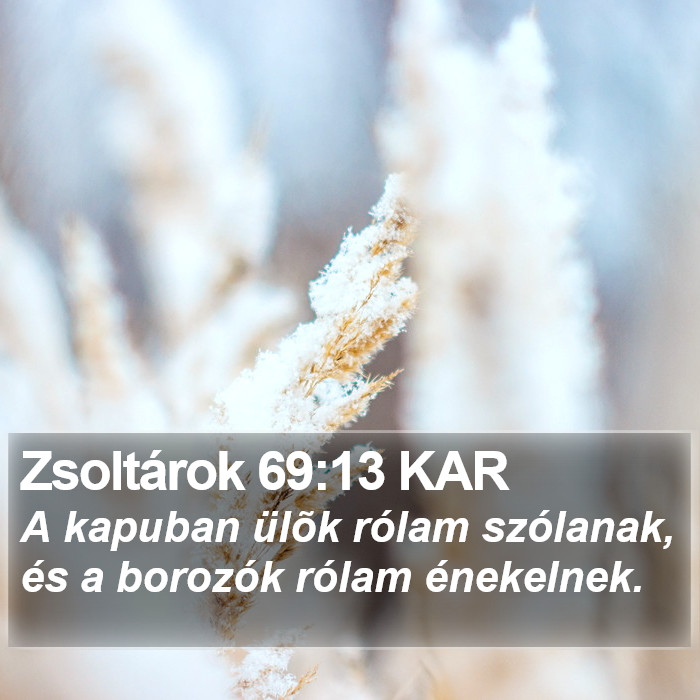 Zsoltárok 69:13 KAR Bible Study