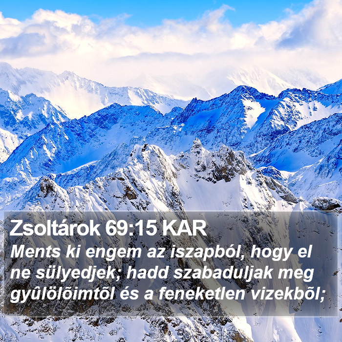 Zsoltárok 69:15 KAR Bible Study