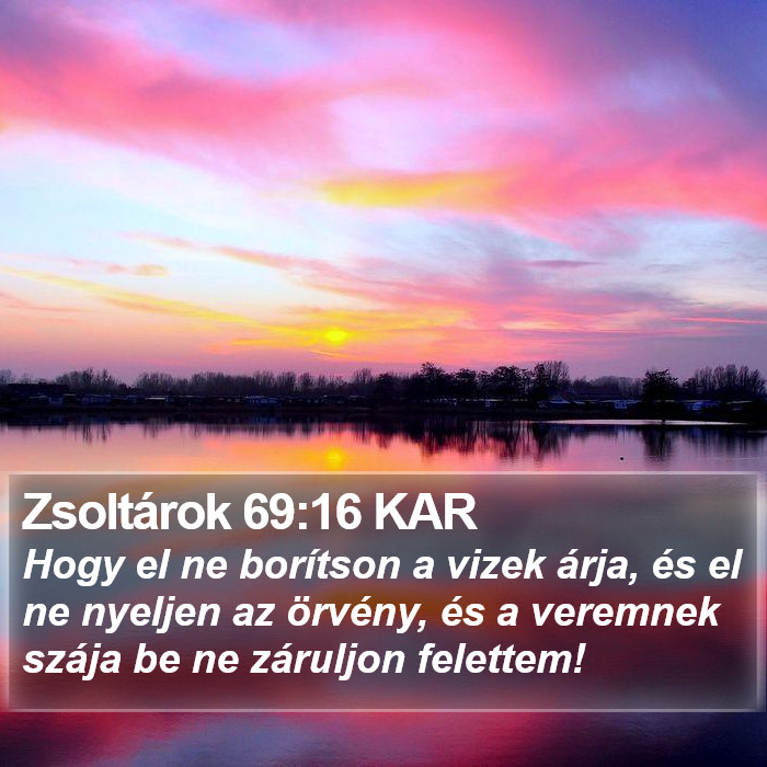 Zsoltárok 69:16 KAR Bible Study