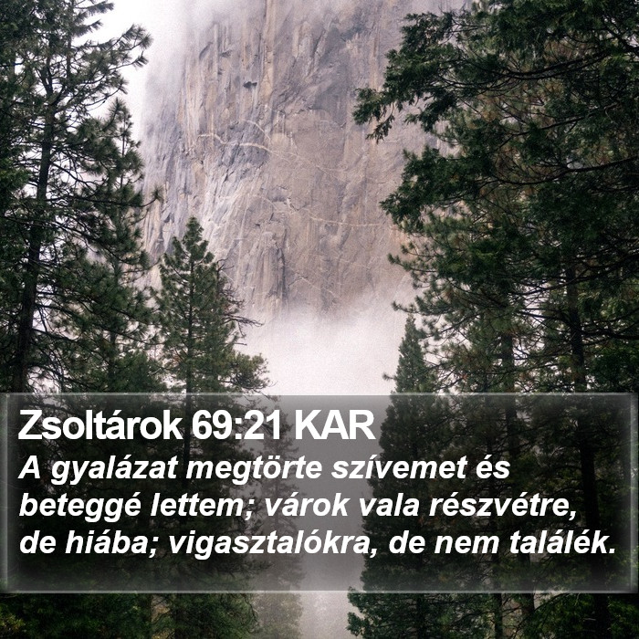 Zsoltárok 69:21 KAR Bible Study