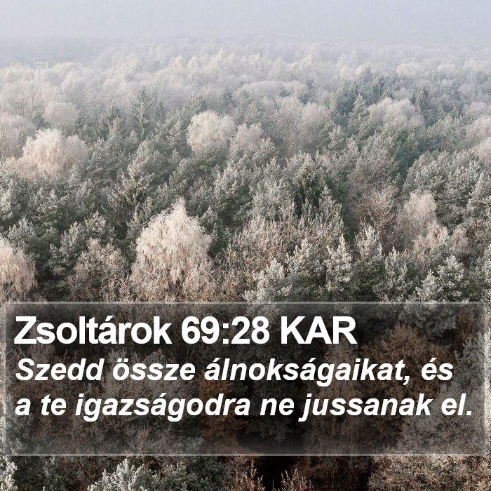 Zsoltárok 69:28 KAR Bible Study