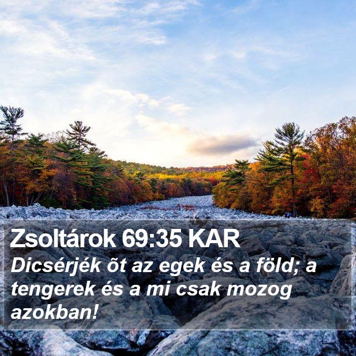 Zsoltárok 69:35 KAR Bible Study