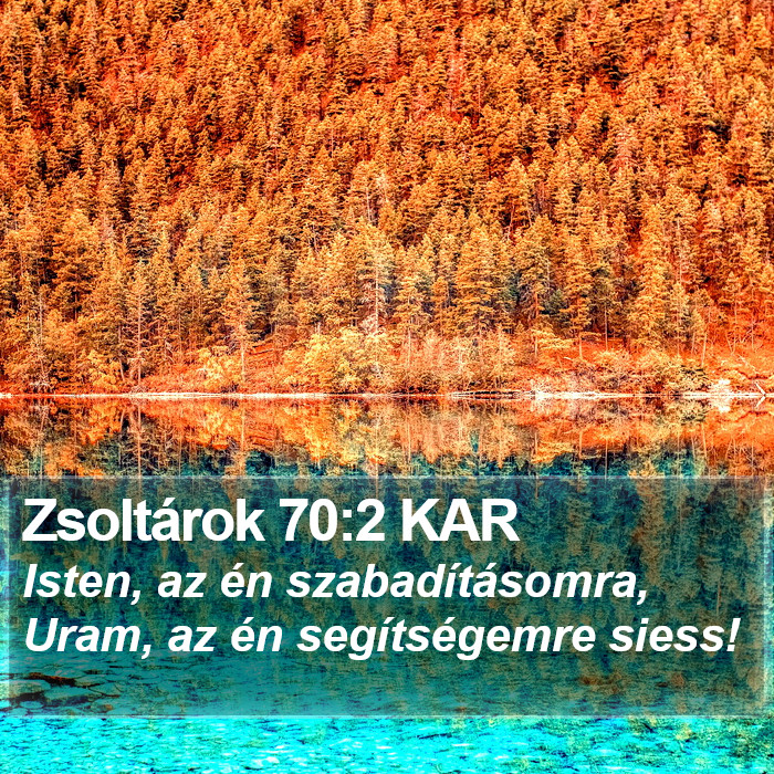 Zsoltárok 70:2 KAR Bible Study