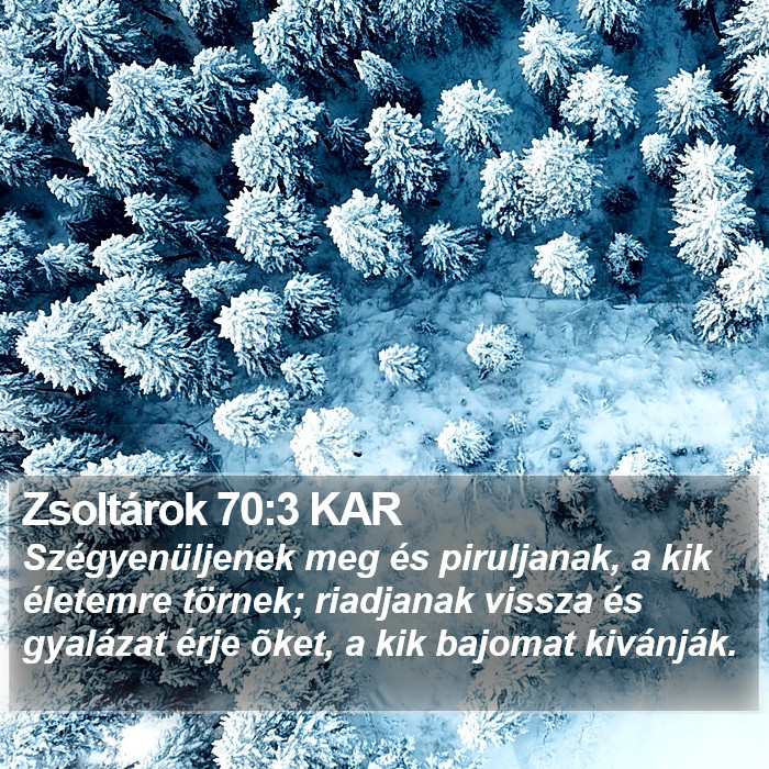 Zsoltárok 70:3 KAR Bible Study