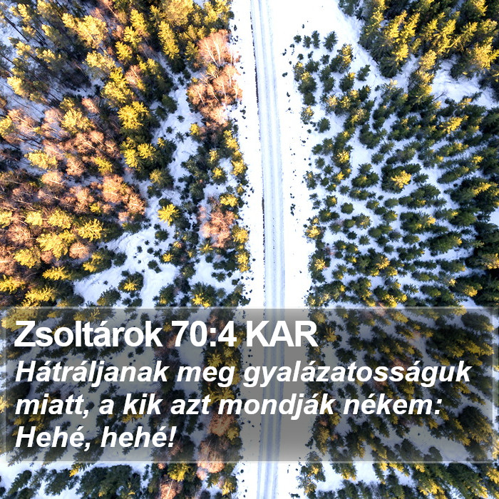 Zsoltárok 70:4 KAR Bible Study