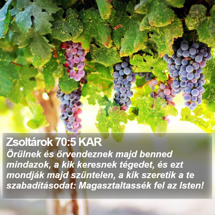 Zsoltárok 70:5 KAR Bible Study