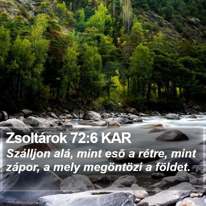 Zsoltárok 72:6 KAR Bible Study