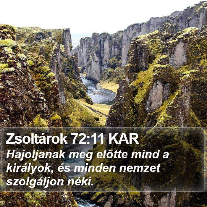 Zsoltárok 72:11 KAR Bible Study