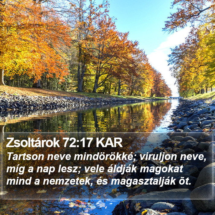 Zsoltárok 72:17 KAR Bible Study