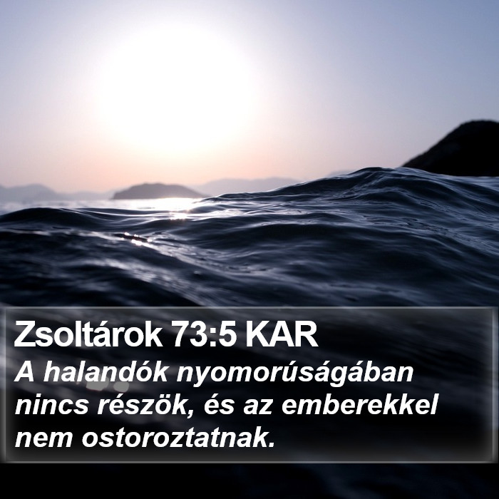 Zsoltárok 73:5 KAR Bible Study