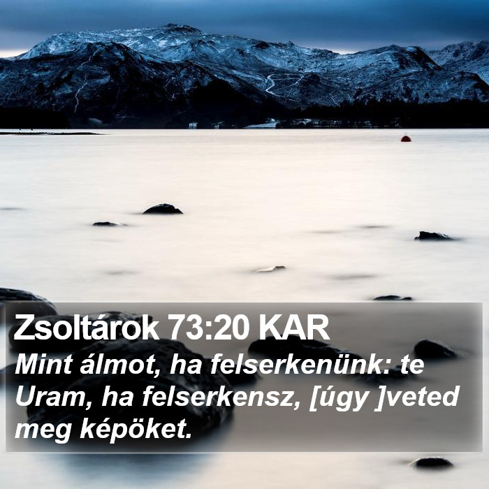 Zsoltárok 73:20 KAR Bible Study