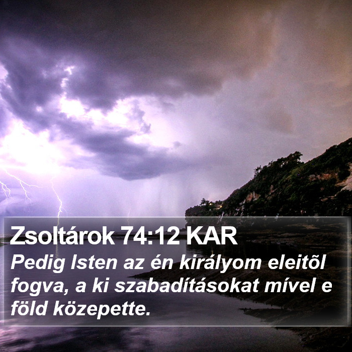 Zsoltárok 74:12 KAR Bible Study