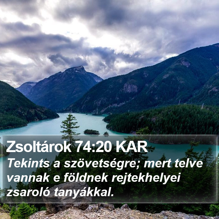 Zsoltárok 74:20 KAR Bible Study