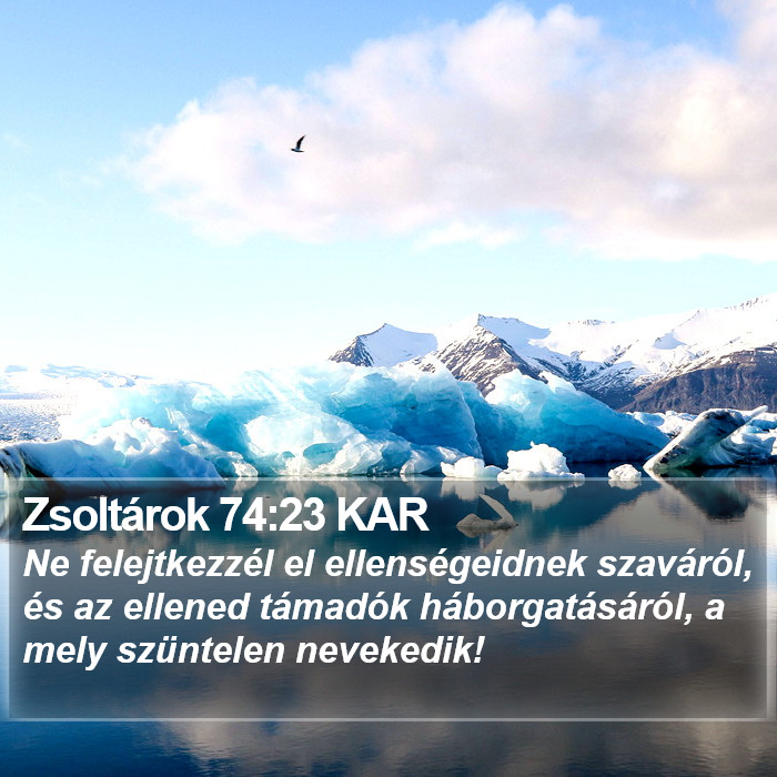 Zsoltárok 74:23 KAR Bible Study