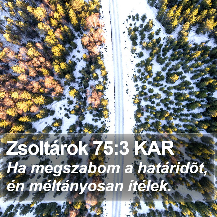 Zsoltárok 75:3 KAR Bible Study