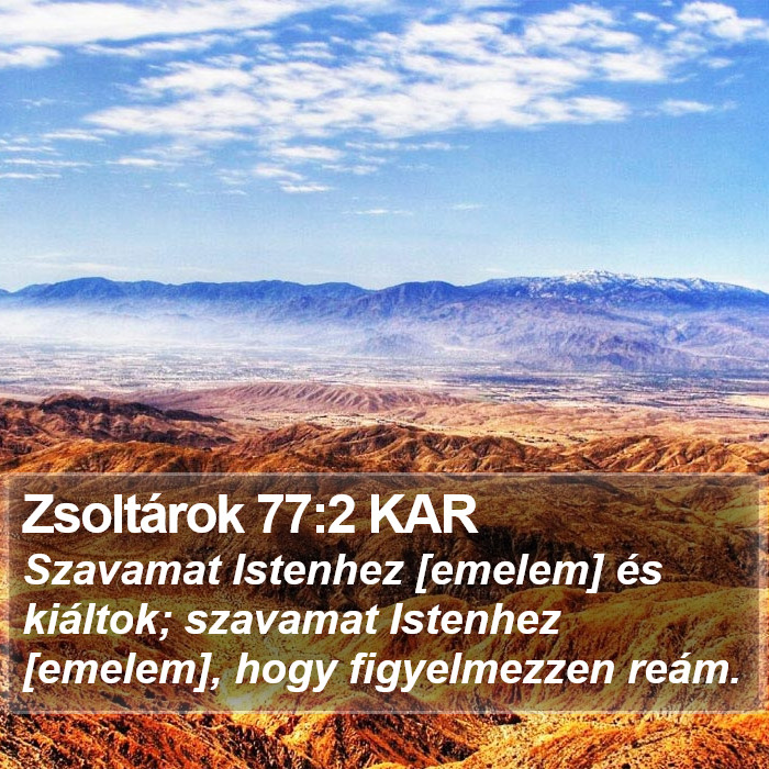 Zsoltárok 77:2 KAR Bible Study