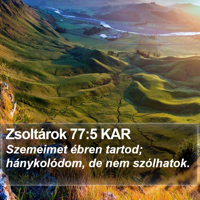 Zsoltárok 77:5 KAR Bible Study