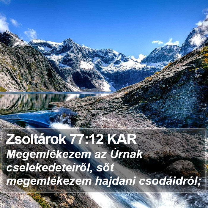 Zsoltárok 77:12 KAR Bible Study