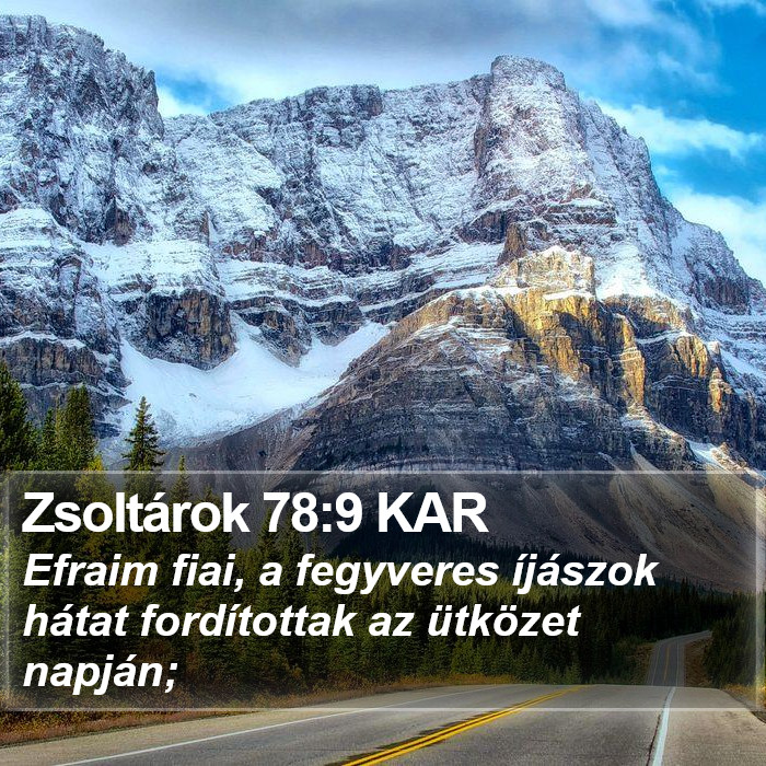 Zsoltárok 78:9 KAR Bible Study