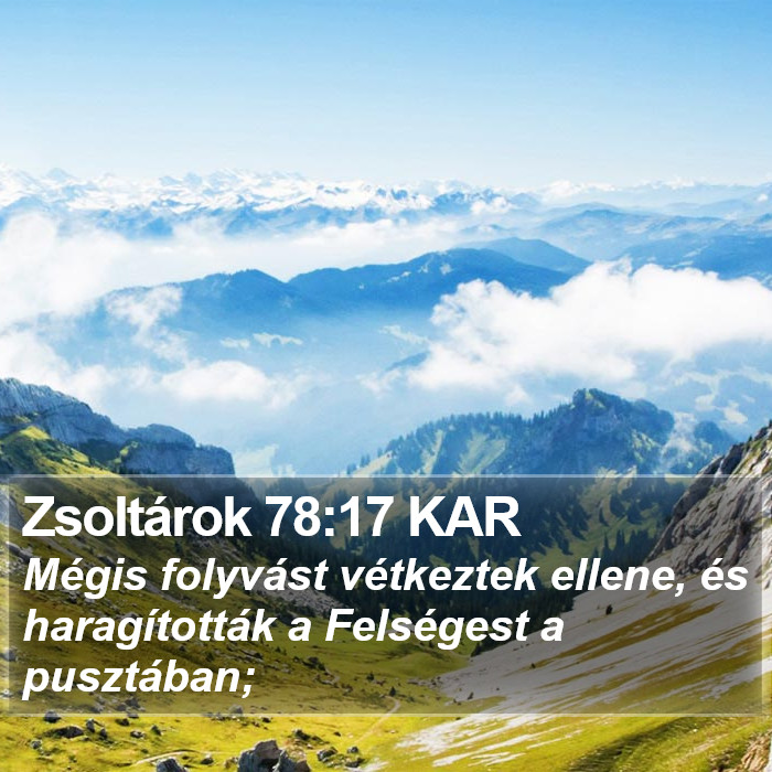 Zsoltárok 78:17 KAR Bible Study