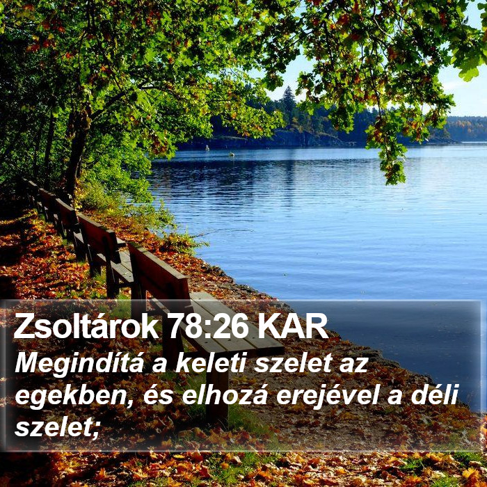 Zsoltárok 78:26 KAR Bible Study