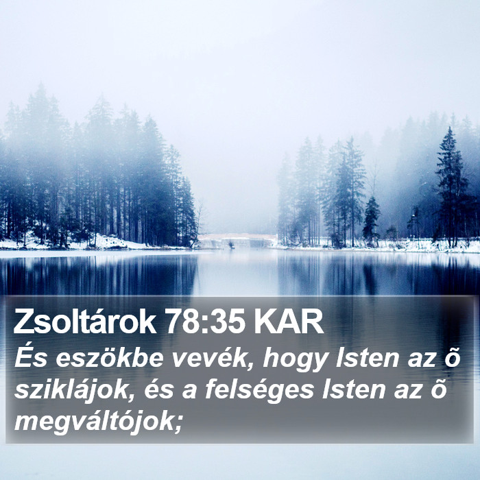 Zsoltárok 78:35 KAR Bible Study