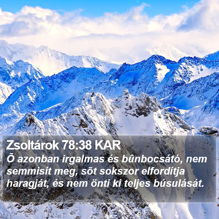 Zsoltárok 78:38 KAR Bible Study