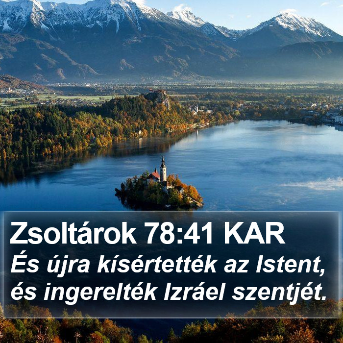 Zsoltárok 78:41 KAR Bible Study