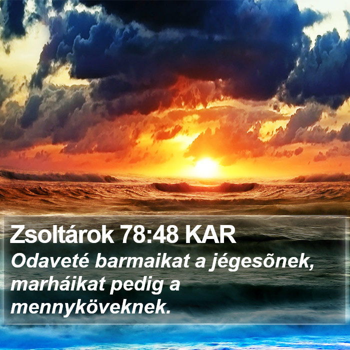 Zsoltárok 78:48 KAR Bible Study