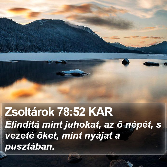 Zsoltárok 78:52 KAR Bible Study