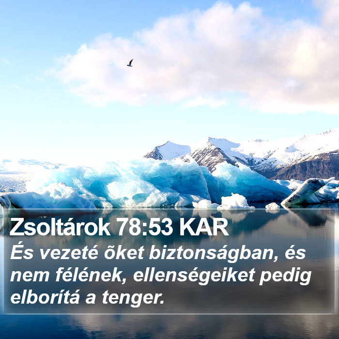 Zsoltárok 78:53 KAR Bible Study