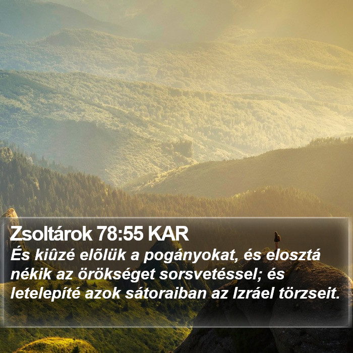 Zsoltárok 78:55 KAR Bible Study