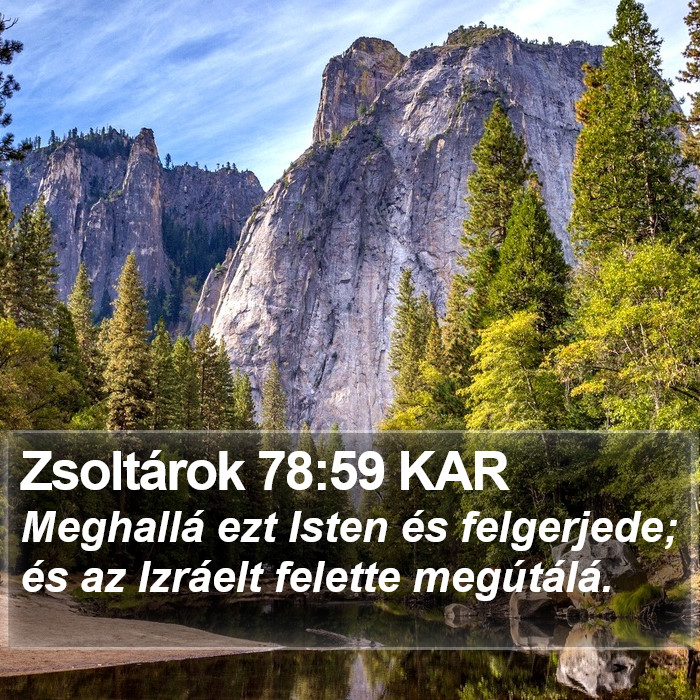 Zsoltárok 78:59 KAR Bible Study