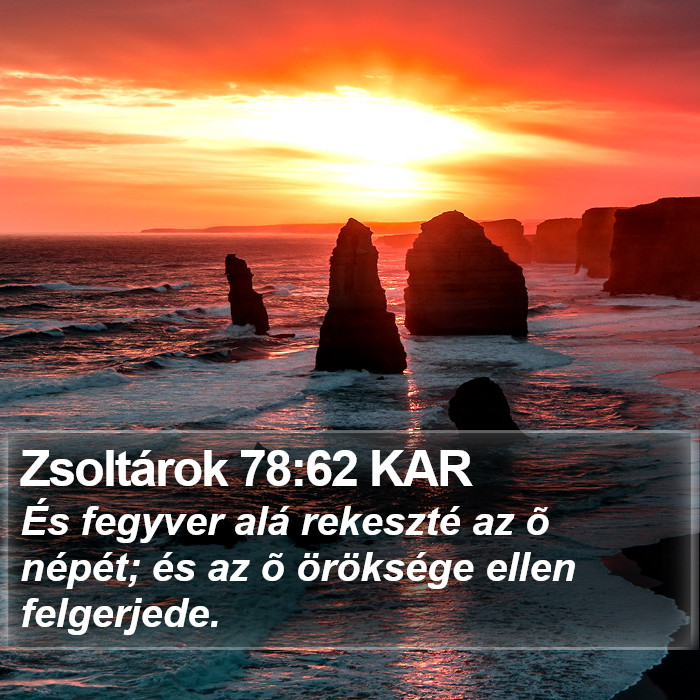 Zsoltárok 78:62 KAR Bible Study