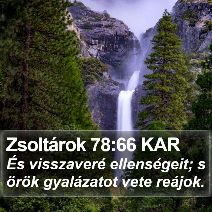 Zsoltárok 78:66 KAR Bible Study