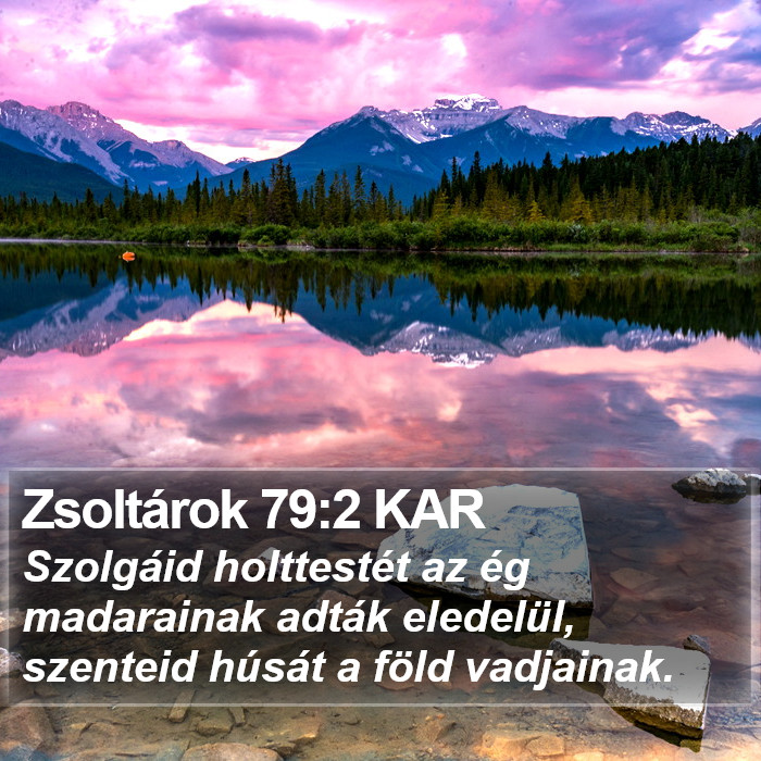 Zsoltárok 79:2 KAR Bible Study