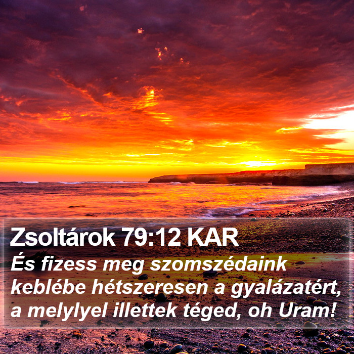 Zsoltárok 79:12 KAR Bible Study