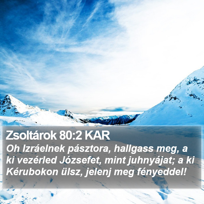 Zsoltárok 80:2 KAR Bible Study