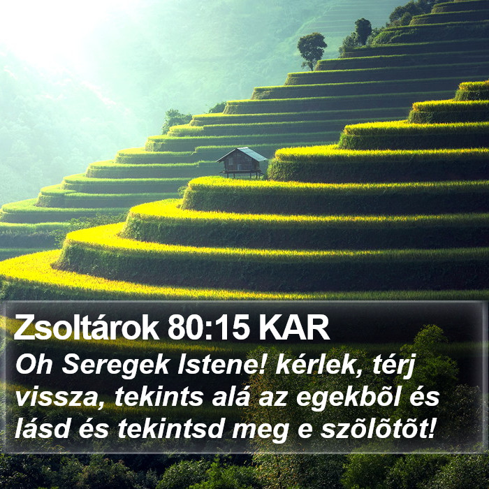 Zsoltárok 80:15 KAR Bible Study