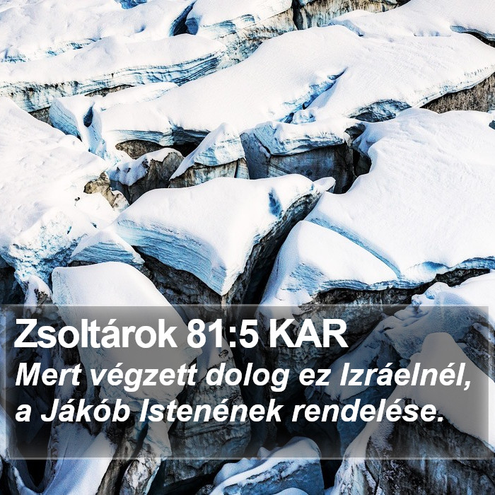 Zsoltárok 81:5 KAR Bible Study