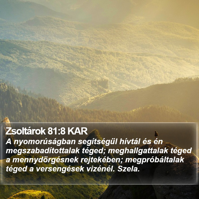 Zsoltárok 81:8 KAR Bible Study