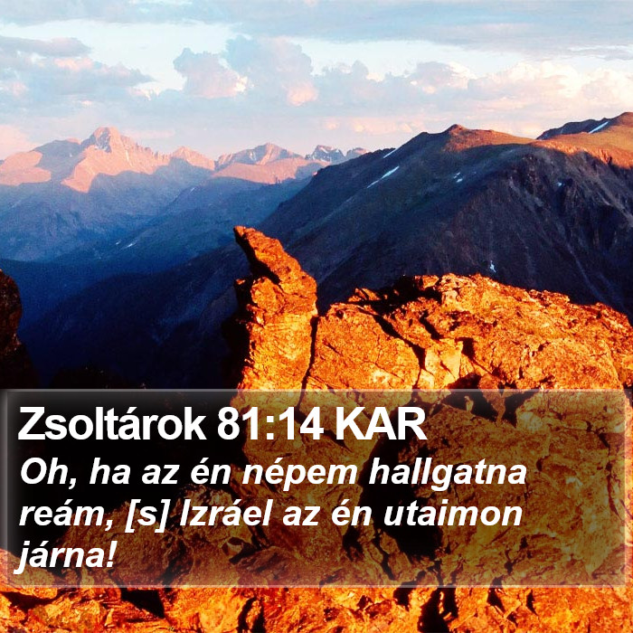 Zsoltárok 81:14 KAR Bible Study