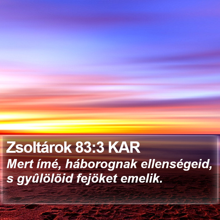 Zsoltárok 83:3 KAR Bible Study