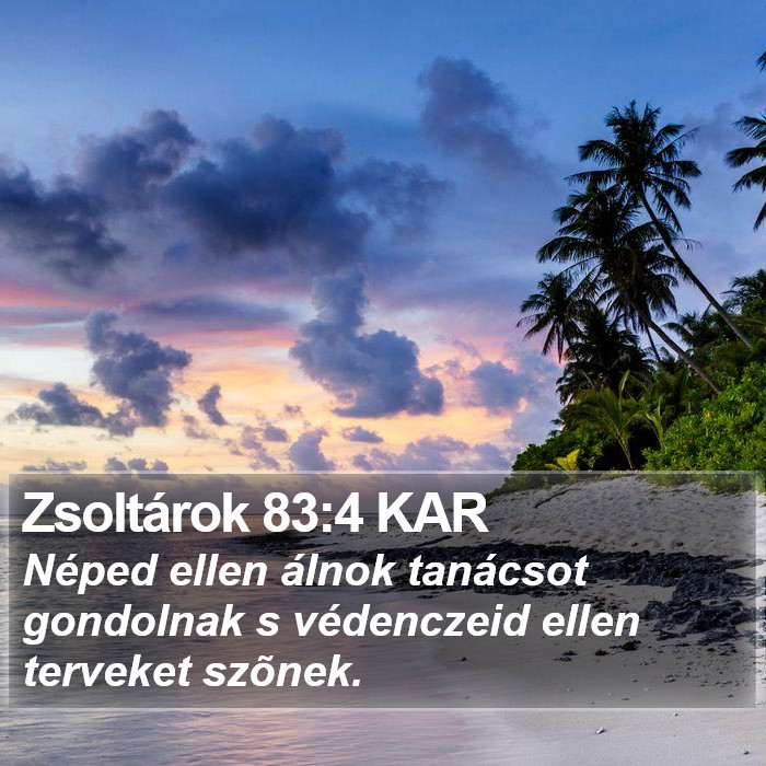 Zsoltárok 83:4 KAR Bible Study