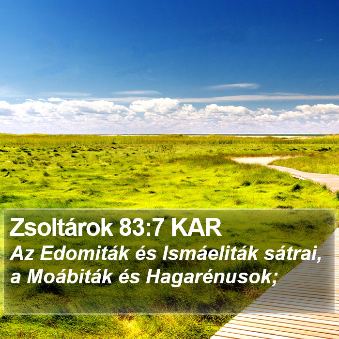 Zsoltárok 83:7 KAR Bible Study