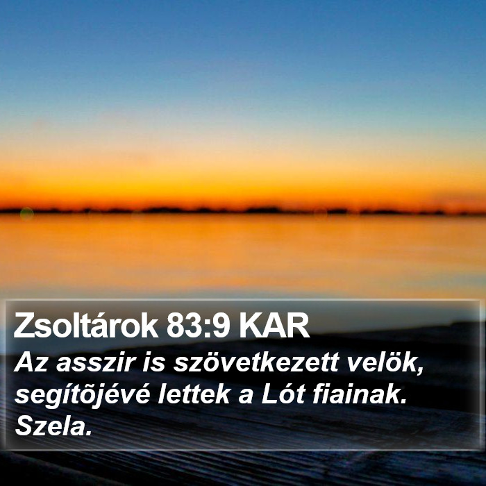 Zsoltárok 83:9 KAR Bible Study