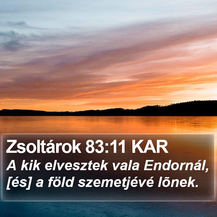 Zsoltárok 83:11 KAR Bible Study