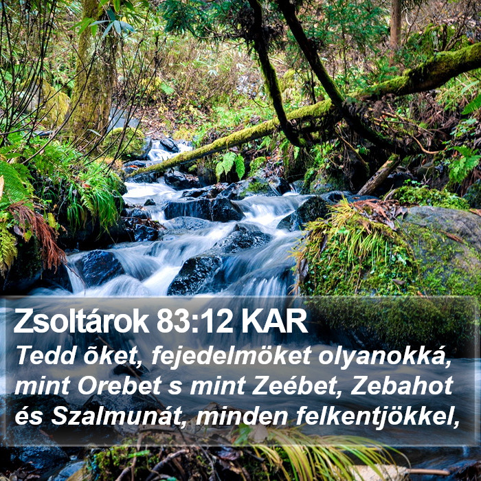 Zsoltárok 83:12 KAR Bible Study