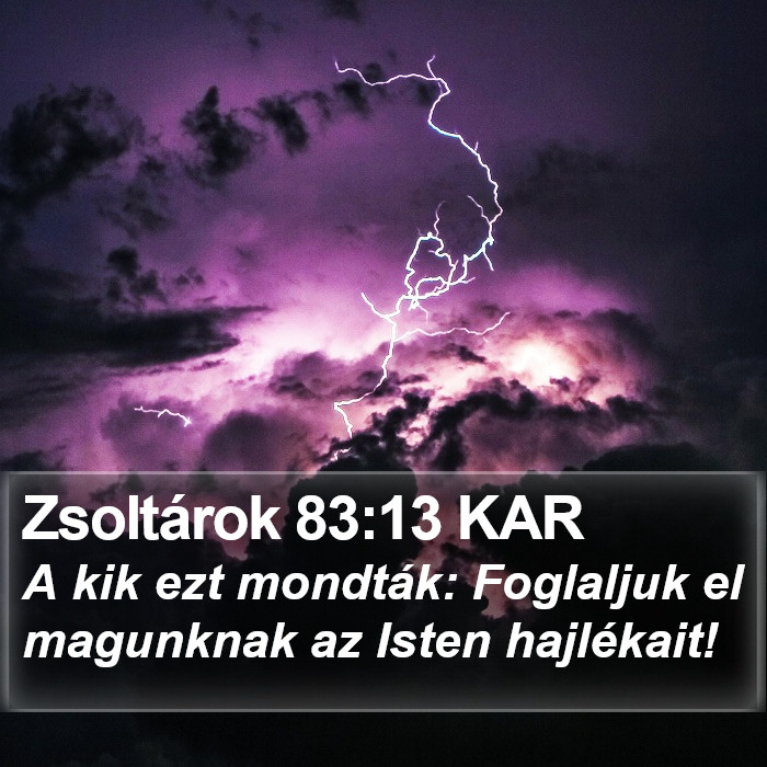 Zsoltárok 83:13 KAR Bible Study